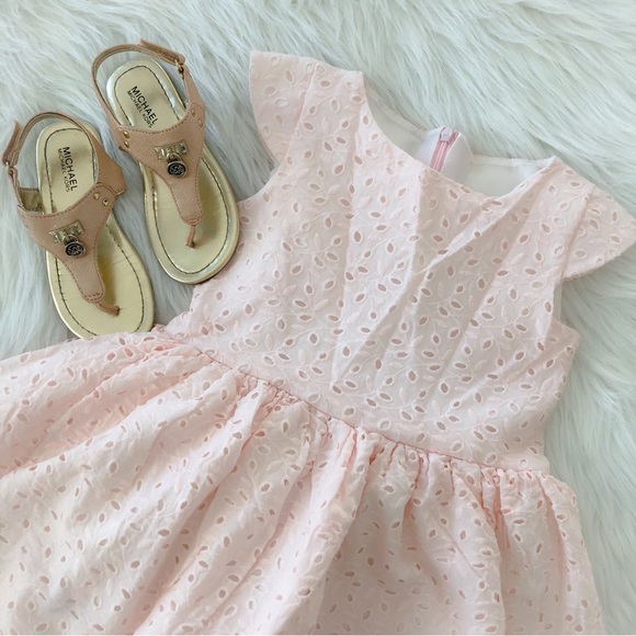 Bundle 4T Toddler Girl Michael Kors Sandals 10 + Party Dress - Picture 2 of 4